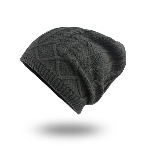

flb] men's winter hat fashion knitted black hats fall hat thick and warm and bonnet skullies beanie soft knitted beanies f18012 sqcksi, Black;white