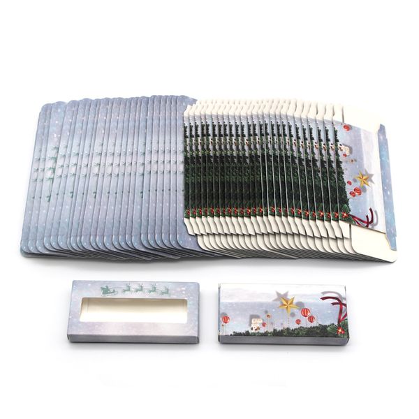 

damepapil christmas box bulk lash cases black/silver/pink/purple/yellow/red rectangle eyelash packaging boxes