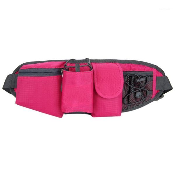 

outdoor bags sports reusable hiking gym large capacity zipper waist bag running pouch adjustable strap lightweight bottle holder1