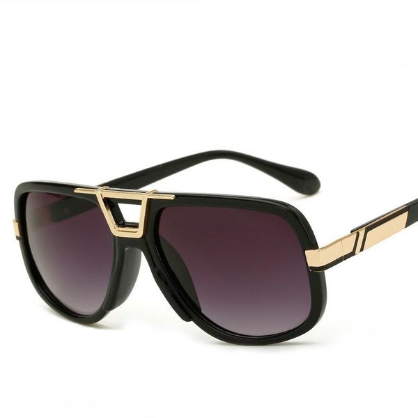 

sunglasses sun glasses europe united states oversized men-sunglases personality retro male lady trend brand designer pilot de sol shadow, White;black