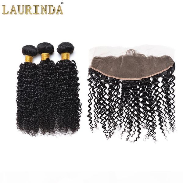 

7a peruvian human hair curly wave lace closure and hair weaves peruvian deep curly unprocessed human hair weave 3 bundles with lace closure, Black;brown