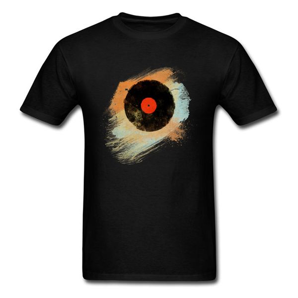 

man short sleeve summer/autumn new arrival men's vinyl records retro music dj paint brushes tees hoodie designers t shirts sweatshirt