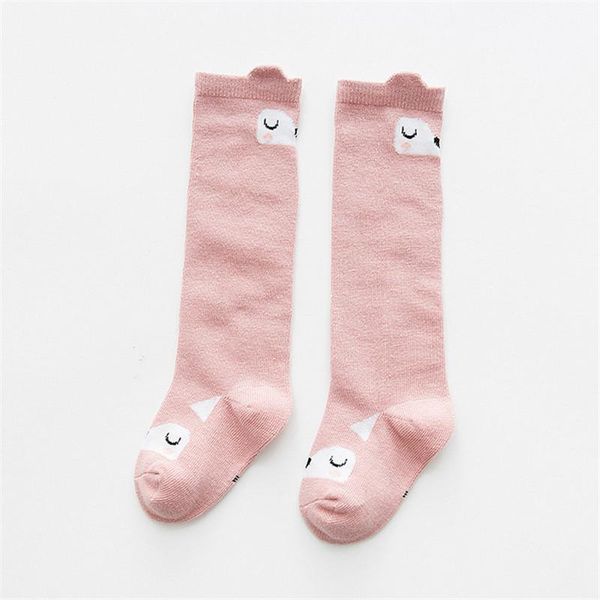

kids toddler socks baby socks for girls new warm cartoon animal cotton scholl ukraine cat pattern, Pink;yellow