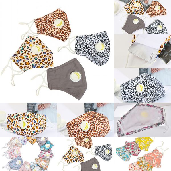 

pm2.5 fashion cotton kids dustproof washable reusable face mask with valve floral breathable anti smog masks 4 nevcg