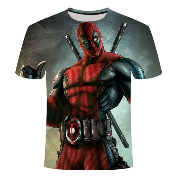 

anime deadpool comic 3d print shirts anime aesthetic hippie men clothing