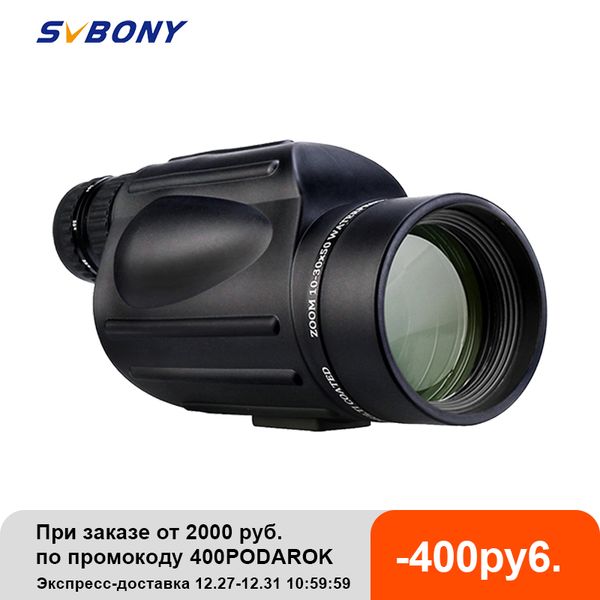 

svbony sv49 monocular 10-30x50 zoom telescope powerful monoculars waterproof professional optical spyglass new year presenthello