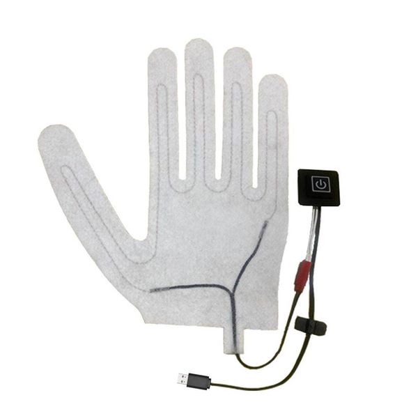 

new 1pc 5-finger usb electric glove electric pad lithium battery battery power supply 3-speed thermostat switch heater