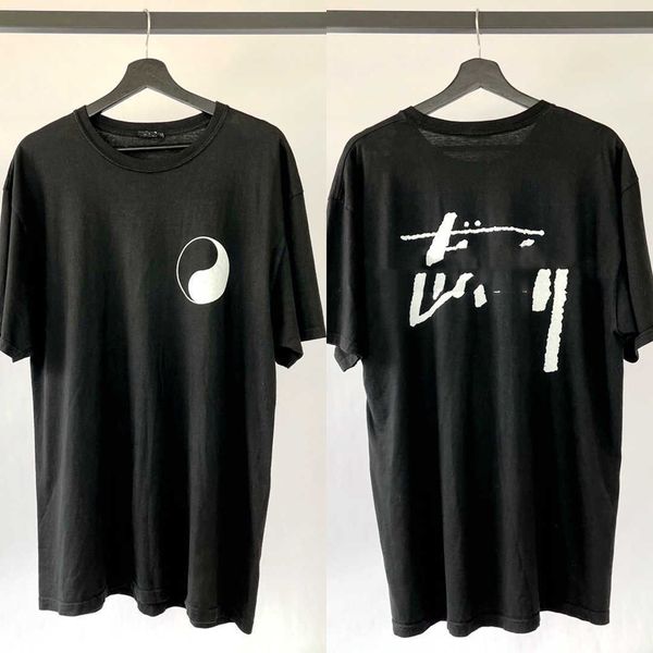 

men's tees fla independent our legacy joint name bagua taiji loose tide brand pure cotton half sleeve men's short sleeve t-shirt, White;black