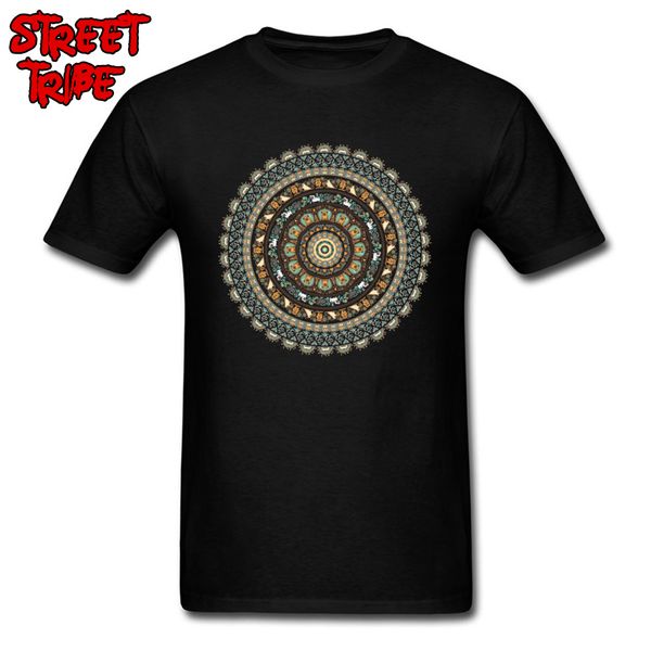 

funky t shirt men novlety t shirts printed pug mandala chic classic designer tshirt om black fabric sport hooded sweatshirt hoodie