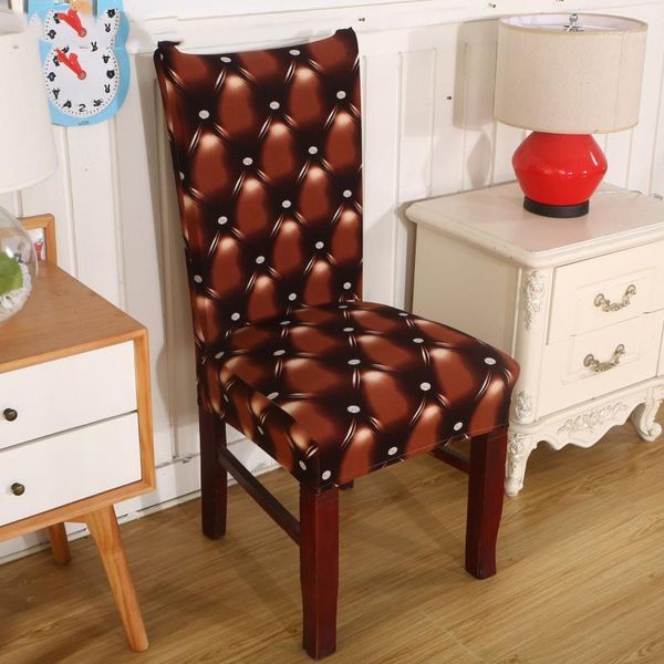 

luxury european printing chair cover geometric patterns chair seat case one-piece stretch dust cover for wedding dinning room ch1