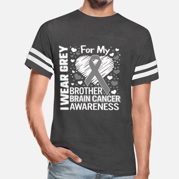 

brain cancer awareness i wear grey ribbon for my designers graphic t shirt funky breathable trendy tracksuit hoodie sweatshirt
