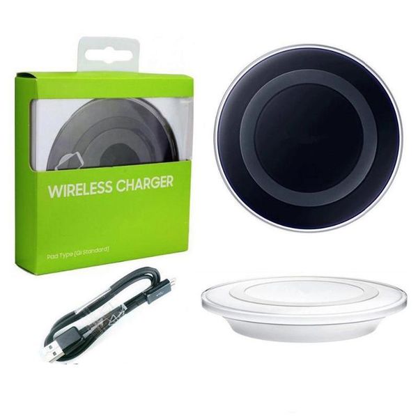 

10w fast wireless charger for samsung for iphone qi quick wireless charging pad portable with cable in retail box dhl