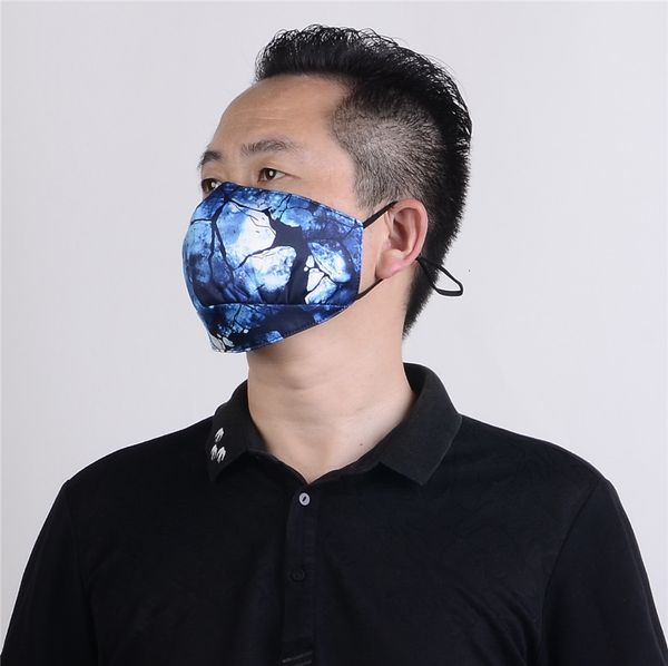 

new designer breathable riding bike wearing black fashion face nano film washed cotton mask 2a8z1r