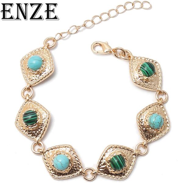 

enze woman bracelet zinc alloy inlaid white pearl blue stone green stone 2020 new multiple color optional girl holiday gift, Black