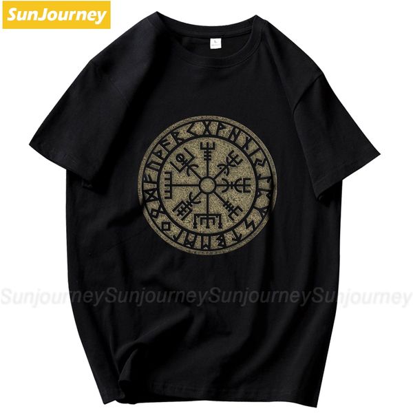 

vegvisir vikings norse t shirt oversized cotton crewneck short sleeve men tshirt sport hooded sweatshirt hoodie