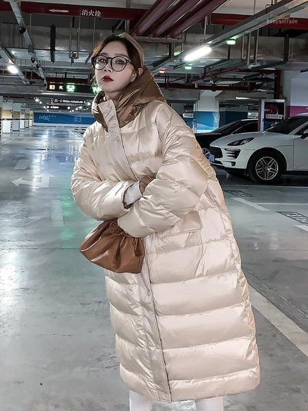 

women's down & parkas women's jacket over the knee long padded jacket2021 winter 1, Black