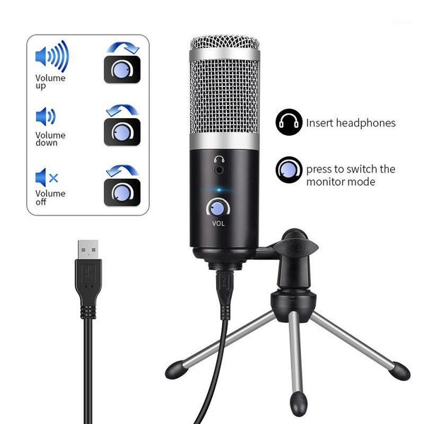 

microphones metal usb condenser recording computer microphone for lappc cardioid vocals voice overs podcasting youtube skype1