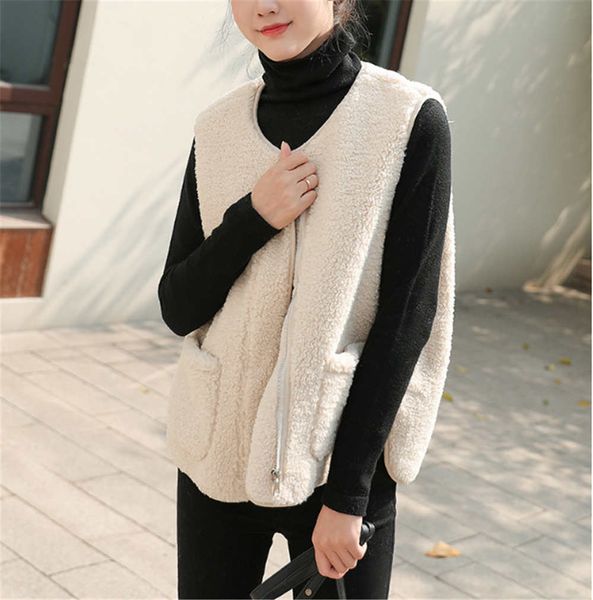 

waistcoat fashion trend comfortable casual winter 2020 personality sleeveless elegant temperament cb1990, Black;white
