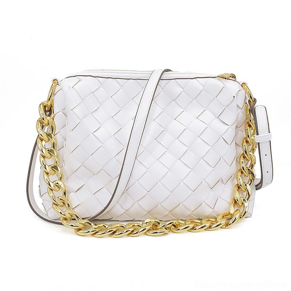

qed74 women's shoulder new 2020 crossbar underarm fashionable and versatile portable rhombic bag women's shoulder woven soft leath
