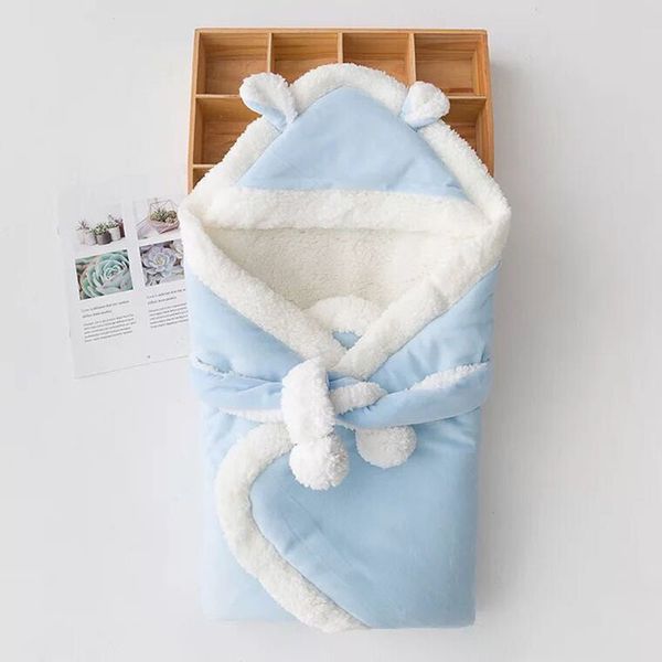 0- Младенческая лопетка обернута спать мешки, Bebe весенние термические спальные мешки, новорожденные детские зимние детские хлопковые толстые одеяло LJ201105