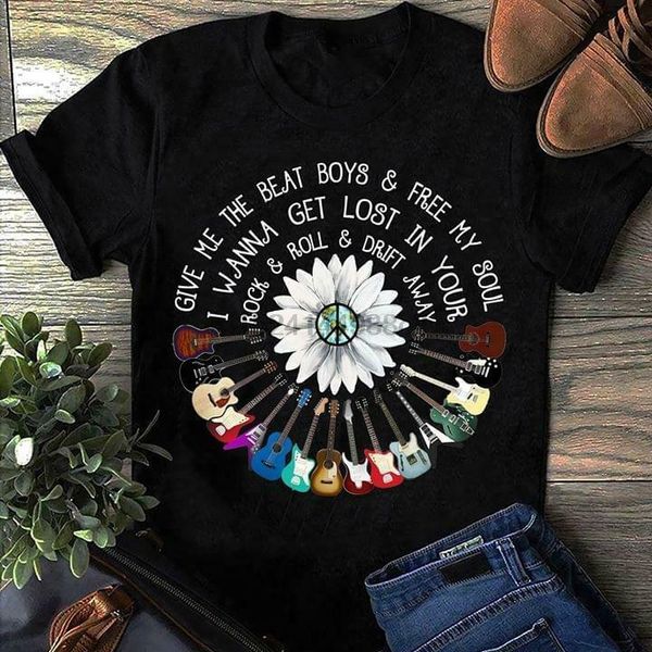 

daisy hippie give me the beat boys &amp my soul t shirt black cotton men s 6xl sport hooded sweatshirt hoodie