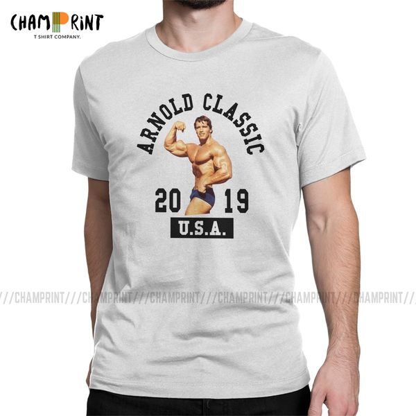 

sport men's arnold classic t shirt arnold schwarzenegger cotton funny short sleeve round neck tees printing t-shirt