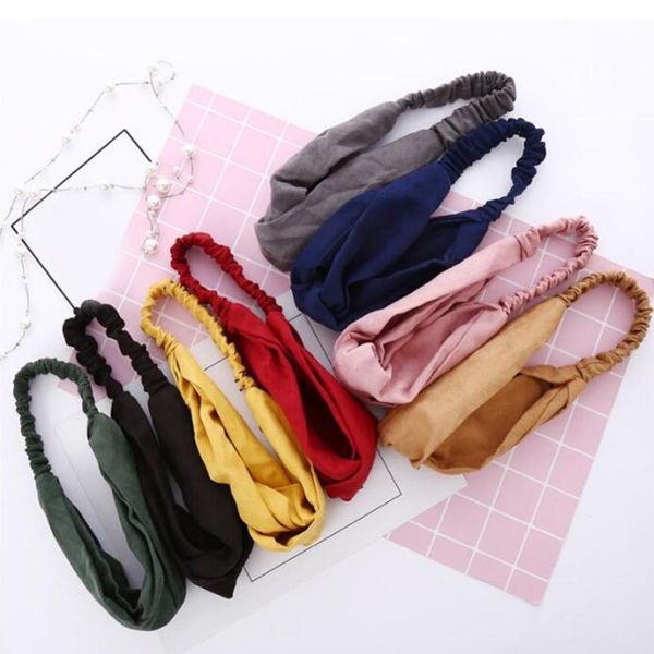 

rabbit ear knotted headbands elastic bands hairband makeup yoga hair accessories women headbands solid color headwear b qylkrw