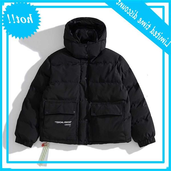 

waidanchao brand autumn and winter new ow thickened cotton padded black jacket