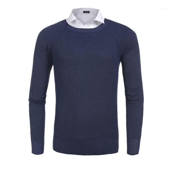 

new mens casual o-neck long sleeve white, green, gray, blue solid pullover knit sweater1, White;black