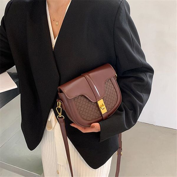 

2020 saddle bag shoulder bags womens crossbody purses lady handbags tote vintage fashion 4 colors bag high quality