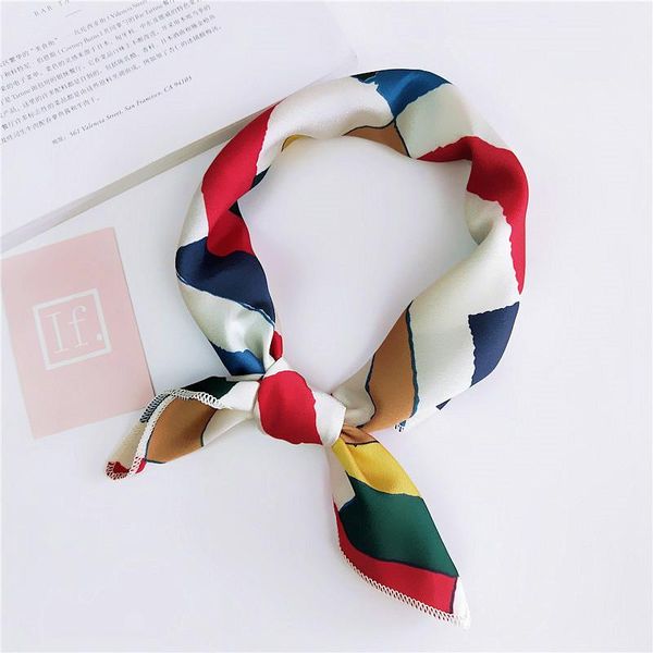 

summer square scarf волос стяжной женщин wrap элегантный малый винтажный шелковый атлас шарф голова kerchief шеи sqcesz bdefashion, Blue;gray