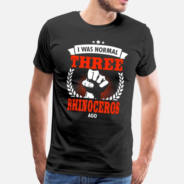 

i was normal three rhinoceros ago t shirt humor horror white tracksuit hoodie sweatshirt