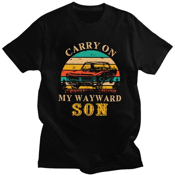 

retro vintage classic car carry on my wayward son tv supernatural tee short sleeved novelty merch hooded sweatshirt hoodie men t shirt