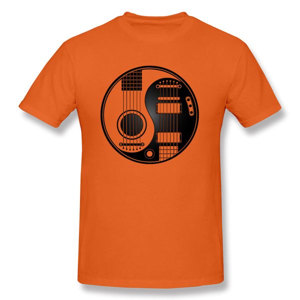 

acoustic electric guitars yin yang aesthetic orange men's fashion energetic print hoodie designers t shirts sweatshirt
