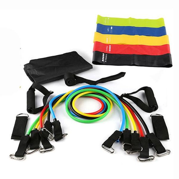 

16 in 1 resistance bands latex sports fitness yoga pilates trainning tube pull rope 16 in wmthbu yyysports
