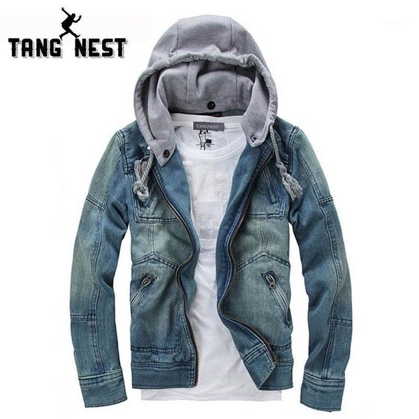 

wholesale- 2017 new selling casual fashion men's denim jacket high qality comfortable male cowboy jacket plus size m-xxxl mwj0891, Black;brown