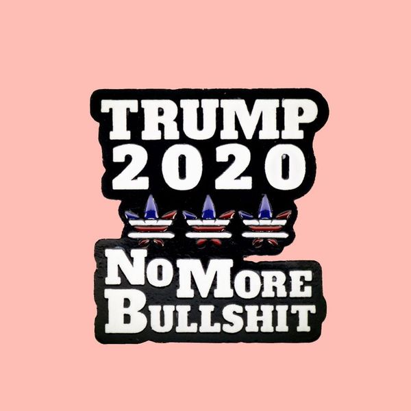 

trump 2020 no more эмаль броши булавки знак штыри отворотом сплав металла ювелирные изделия аксессуары подарки wmtolt bdesybag, Gray