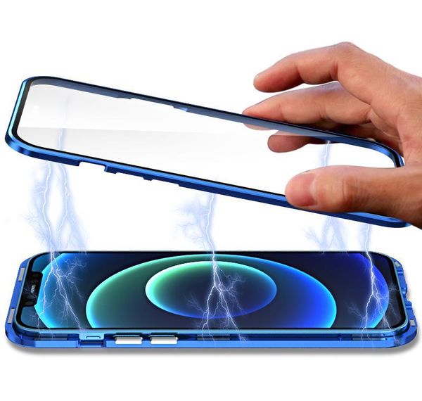 

360 full tempered glass magnetic adsorption phone case for iphone 12 pro max 11 xs max jllchs yyysports