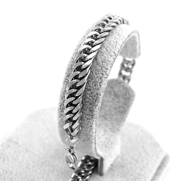 

Lateefah Simple Trend Fashion Men's Personality Stainless Steel Bracelet Snake Chain Bracelets Birthday Gift, Black