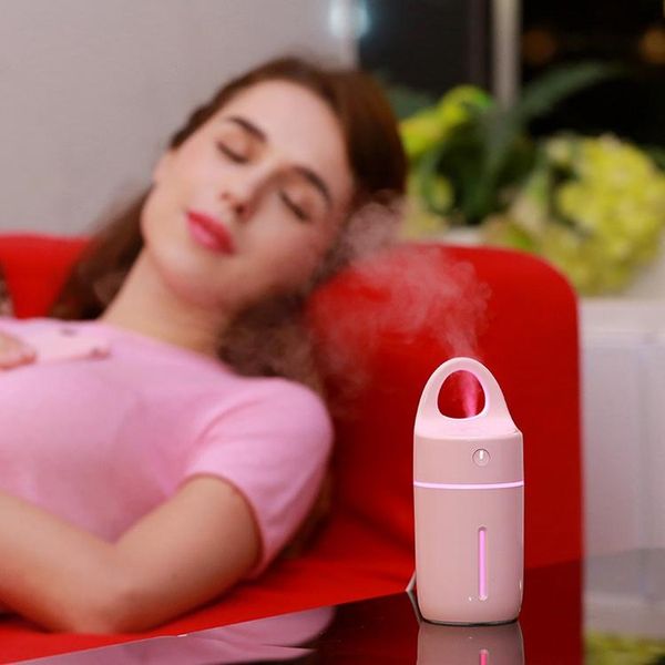 

15w - 2w 175ml mini portable usb negative ions humidifier beauty and water supplement instrument with colorful led light