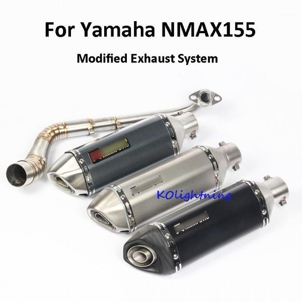 

nmax 155 125 slip-on exhaust muffler system tip slip on connect front pipe for nmax155 nmax1251