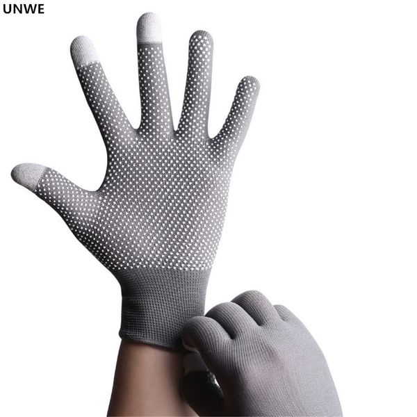

breathable anti-skid gel touch screen gloves summer thin riding/driving/mountaineer wrist gloves men women sport running, Silver