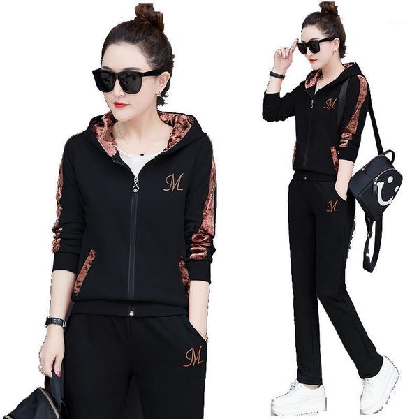 

long sleeve plus size tracksuits for women 3 2 piece set white sportswear outfits winter co-ord set 2pcs pants suits clothes1