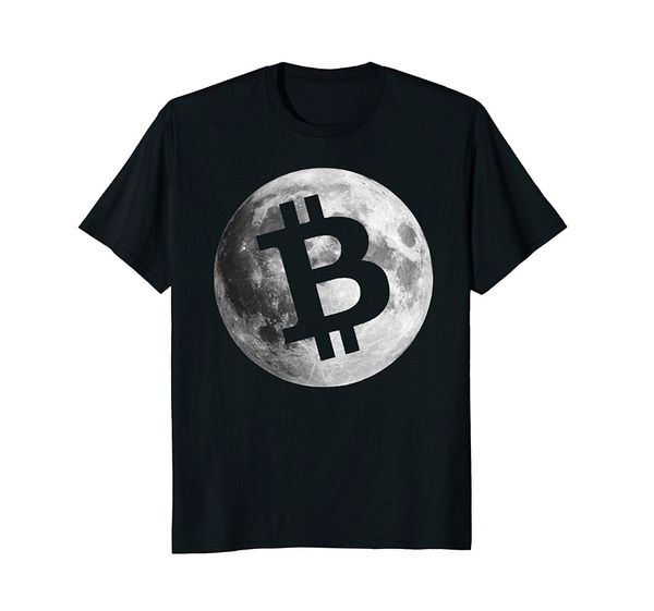 

sport 2019 new summer tee shirt mens bitcoin logo moon shirt cryptocurrency money gift geek fashion t-shirt