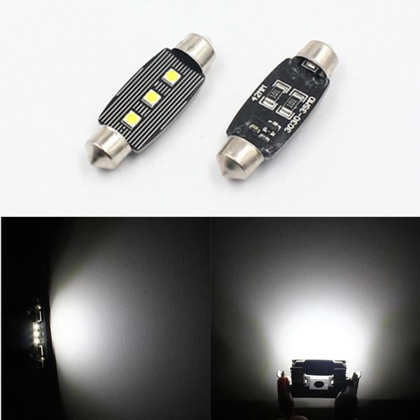 

fsylx car festoon led bulb canbus no error 31mm 36mm 39mm 41mm 3030 3smd festoon c5w c10w trunk led interior dome light lamp1