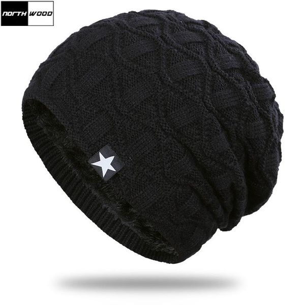 

northwood] 2020 brand winter beanie hat мужчины женщины трикотажные hat теплый мужские шляпы plus velvet сгущает winter cap для взрослых