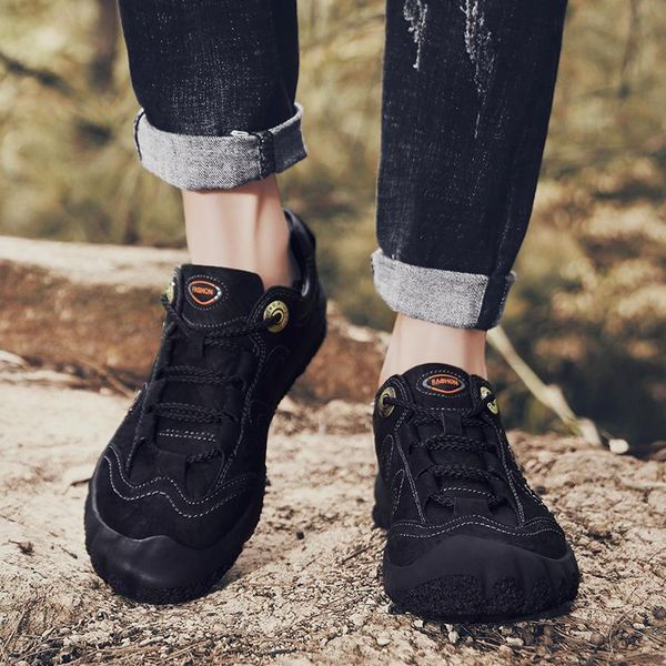 

sneaker leather male man 2020 sale sneakers for boots shoes men breathable informales sports mens casual leisure casual new, Black