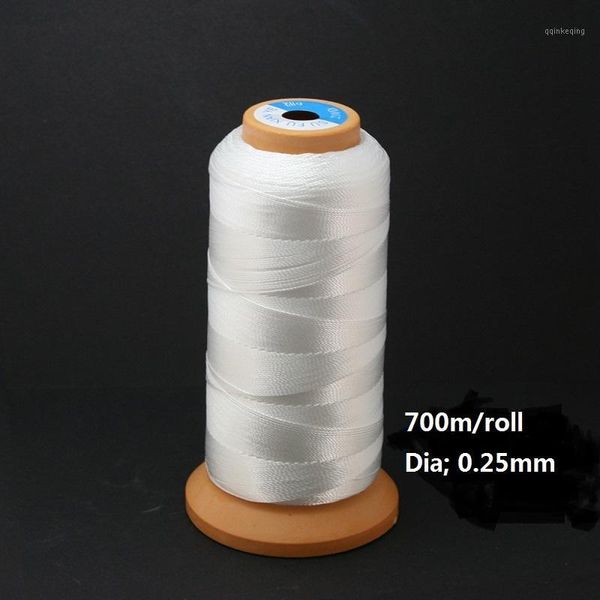 

new style durable 700m/480m/300m 0.25mm/0.50mm/0.75mm nylon waxed thread string cord jewely findings for diy stitching thread1, Black;white
