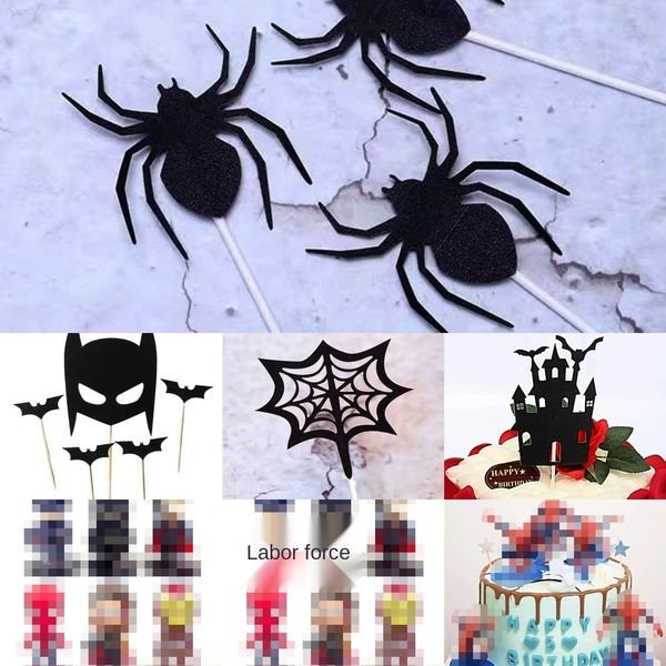 

ctbfu cake zhizhu alliance black series baking decoration plug-in baked caketoy cake set flag-inserting hand-held scene decoration toy 8hjuu