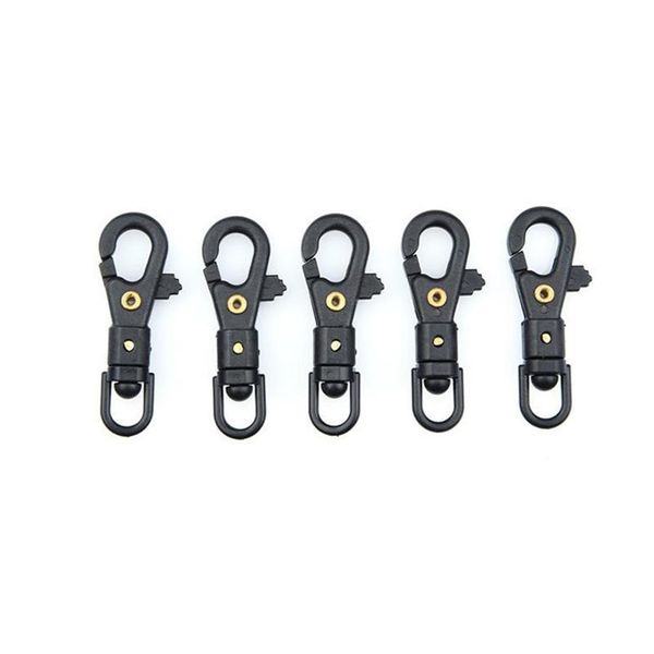 

30pcs rotatable keychain paracord clip buckle plastic steel carabiner backpack quickly hook camping hiking equipment a qylwup